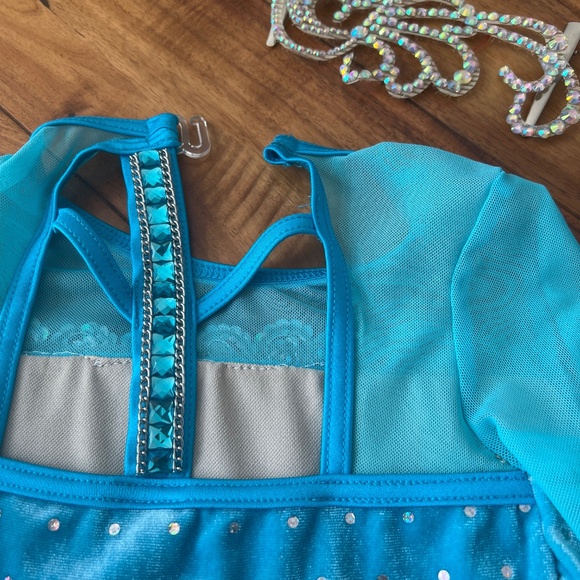 WEISSMAN Believe Me Dance Ice Skating Costume Size IC 8/10 & MC 11/12 - Picture 7 of 14